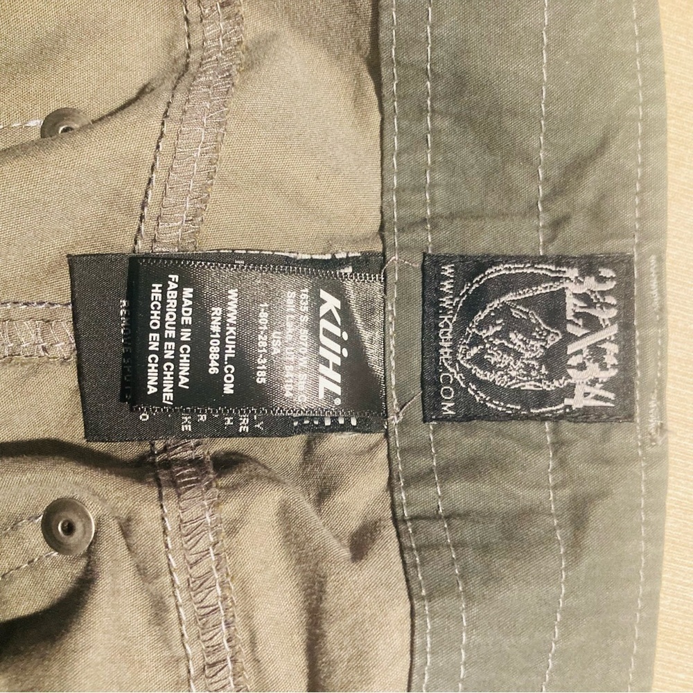 KUHL Sz 32 x 34 Vintage Patina Dye Comfort Knee Pockets Relaxed Pants - Picture 11 of 15